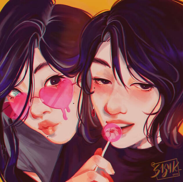 Siblings – Bust, Full Render Siblings – Bust, Full Render